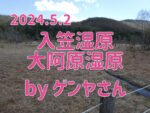 2024.5.2 入笠山湿原&大阿原湿原探索 by ゲンヤさん-春の入笠山と2つの湿原・唐松-